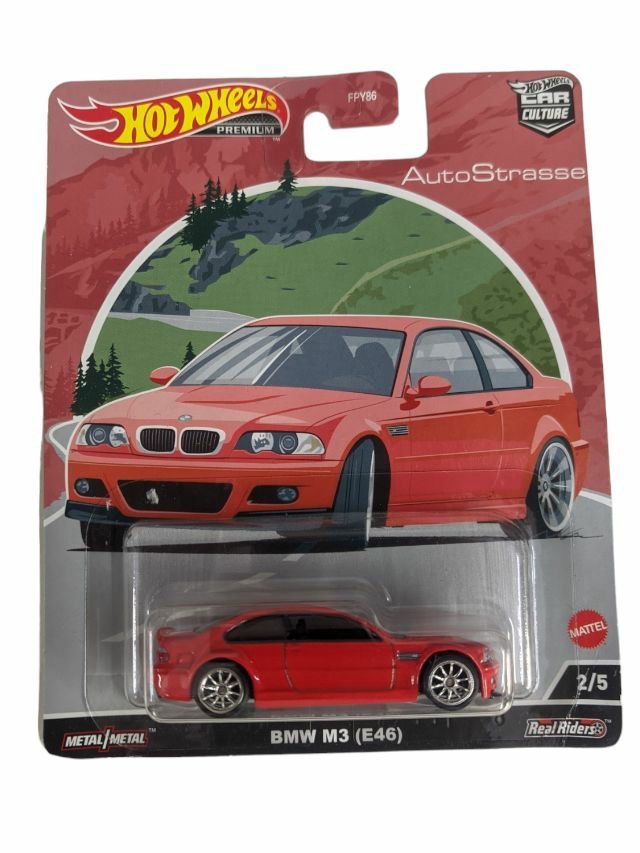 HotWheels BMW M3 E46 Premium 1:64 Scale Die‑Cast Collector Car