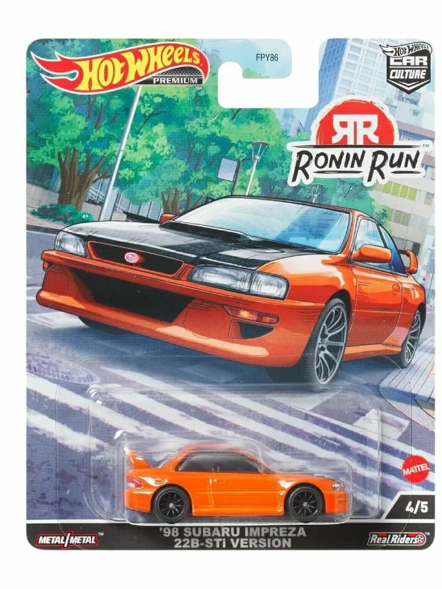 Hotwheels Subaru 22B STI Version 2 Premium 1:64 Scale