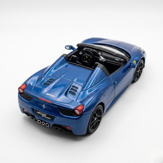 458 SYPDER BLUE FERRARI