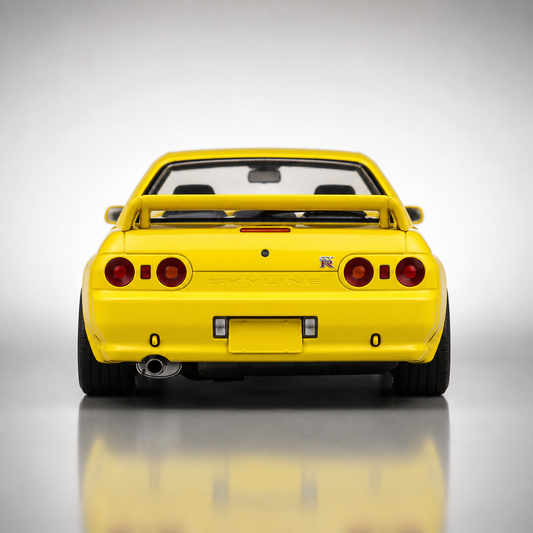 Time Micro Nissan GTR 32 - Yellow BT Racing 1:64 Scale Diecast Model Car