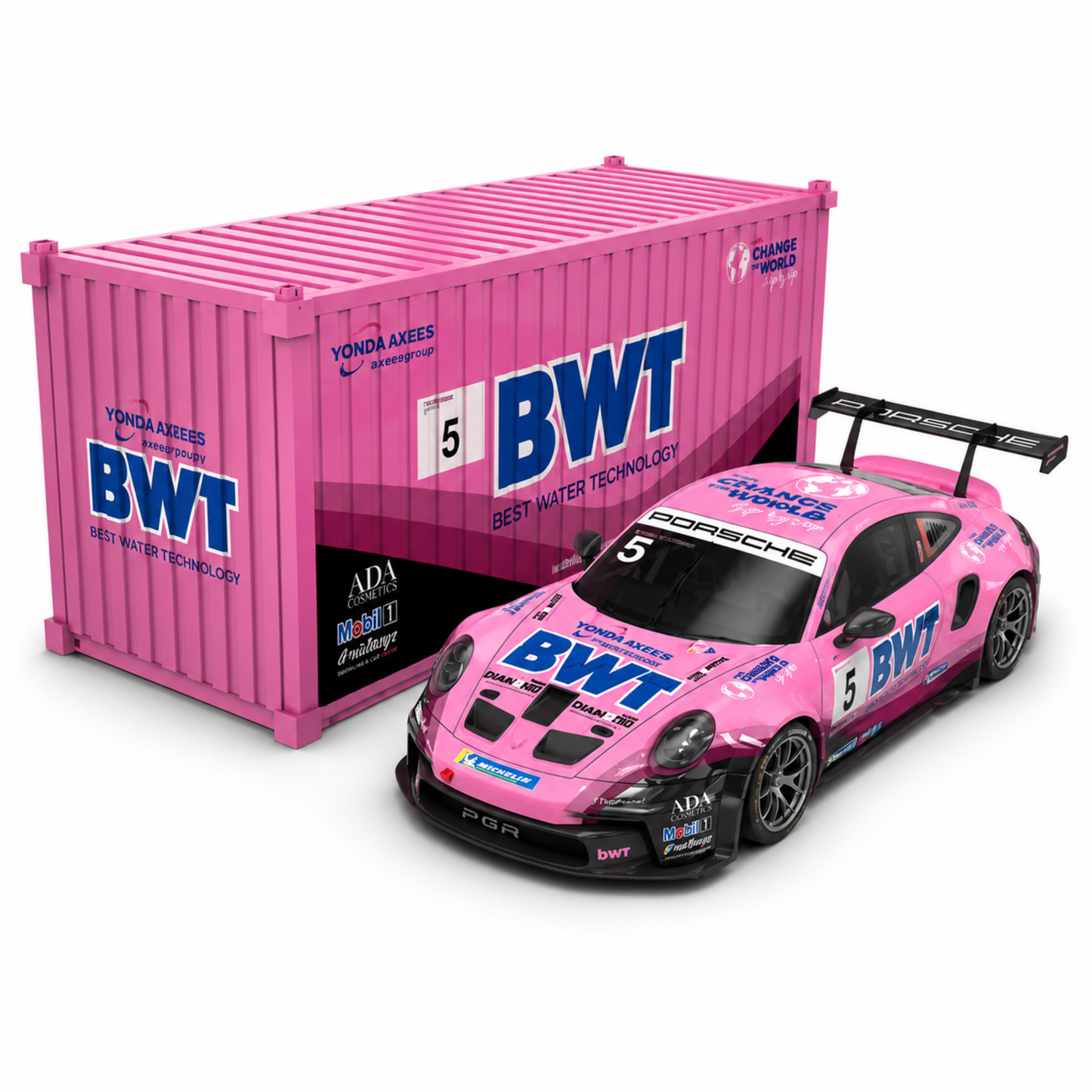 Porsche BWT-5 Car With Metal Container