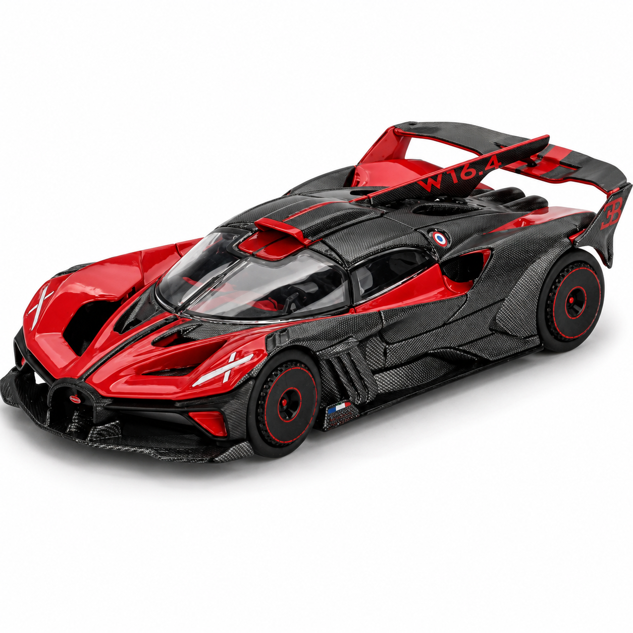 Bugatti Bolide Red 1:64 Scale Model Car - Mini GT