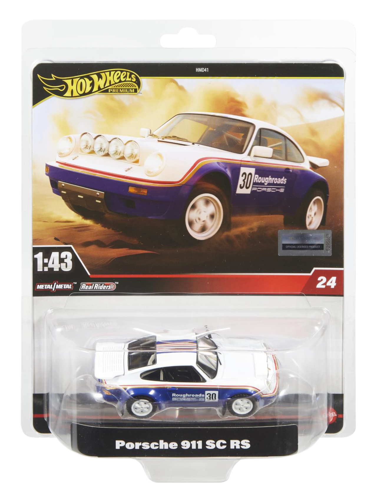 HotWheels Porsche 911 SC RS Imported Premium 1:43 Scale (With Protector)