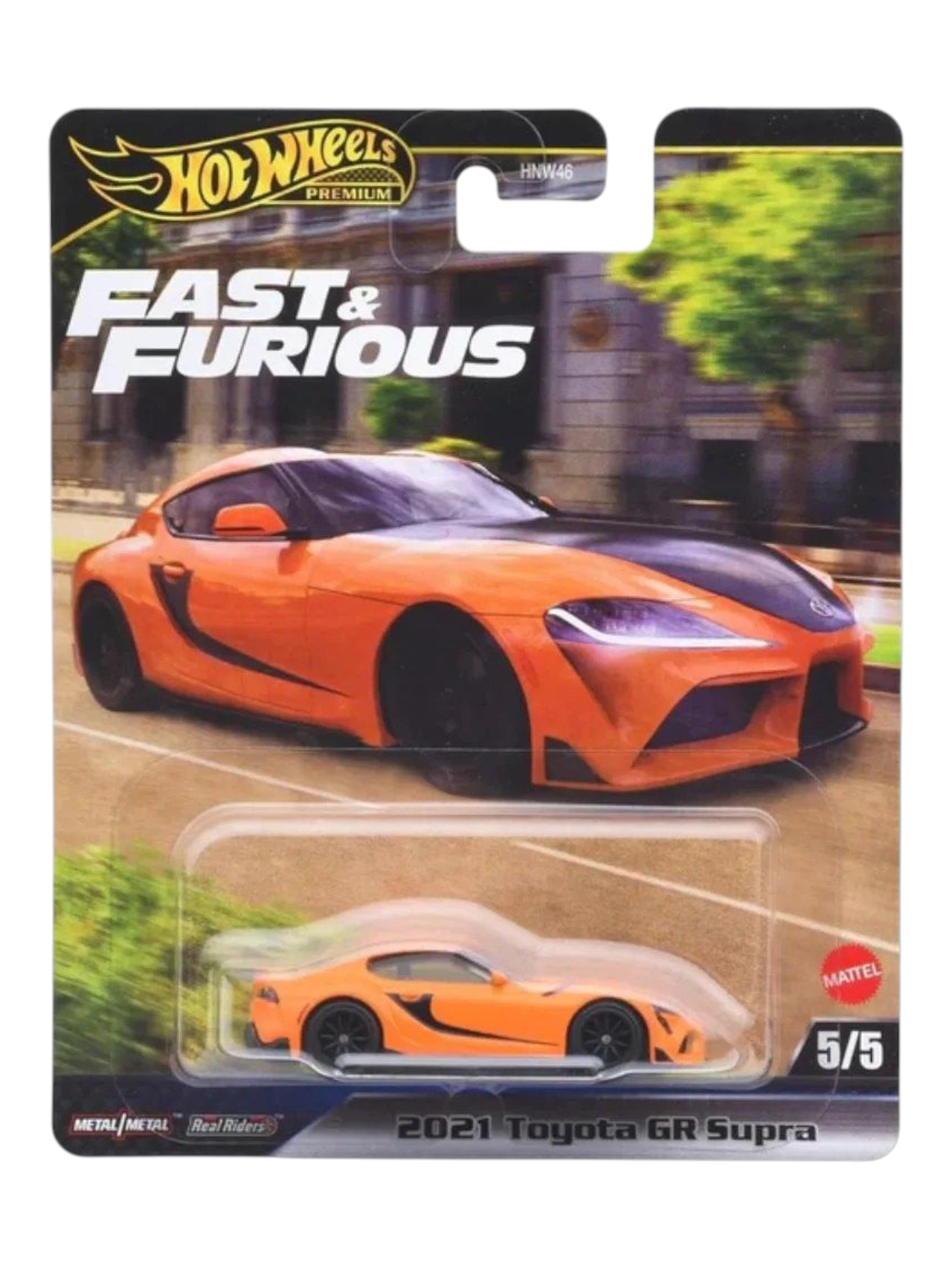 HotWheels 2021 Fast and Furious Toyota GR Supra Imported Premium 1:64 Scale