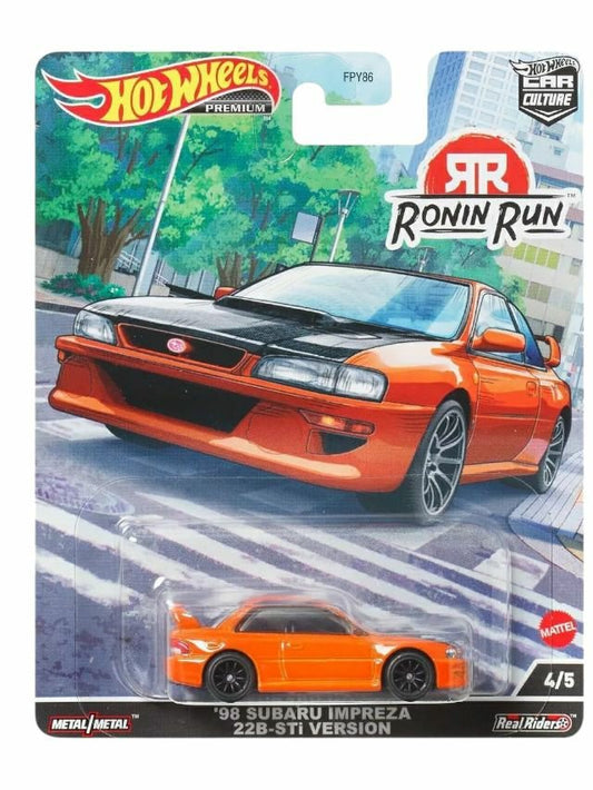 Hotwheels Subaru 22B STI Version 2 Premium 1:64 Scale