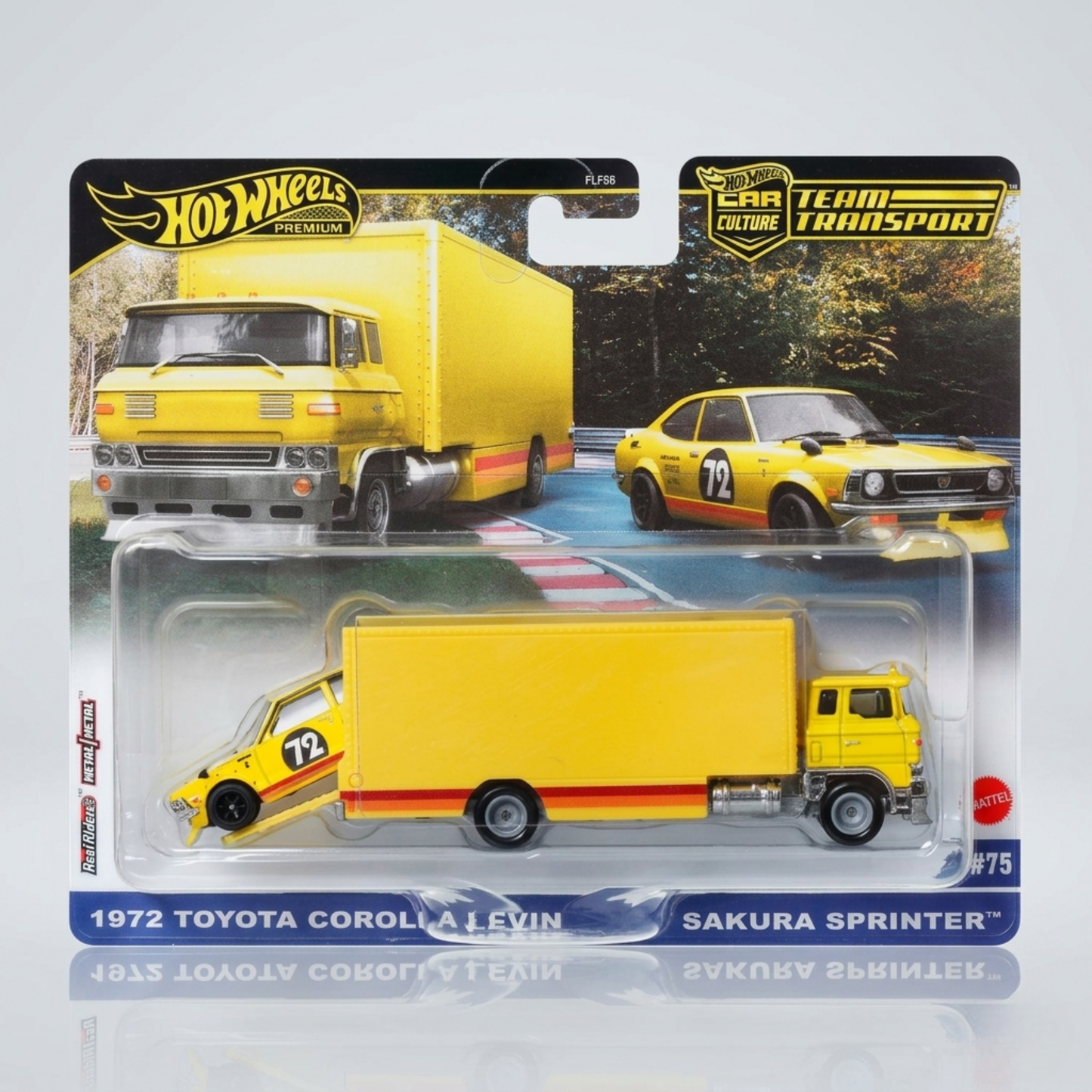 Hot Wheels TEAM Transport 1972 Toyota Corolla Sakura Sprinter