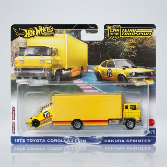 Hot Wheels TEAM Transport 1972 Toyota Corolla Sakura Sprinter