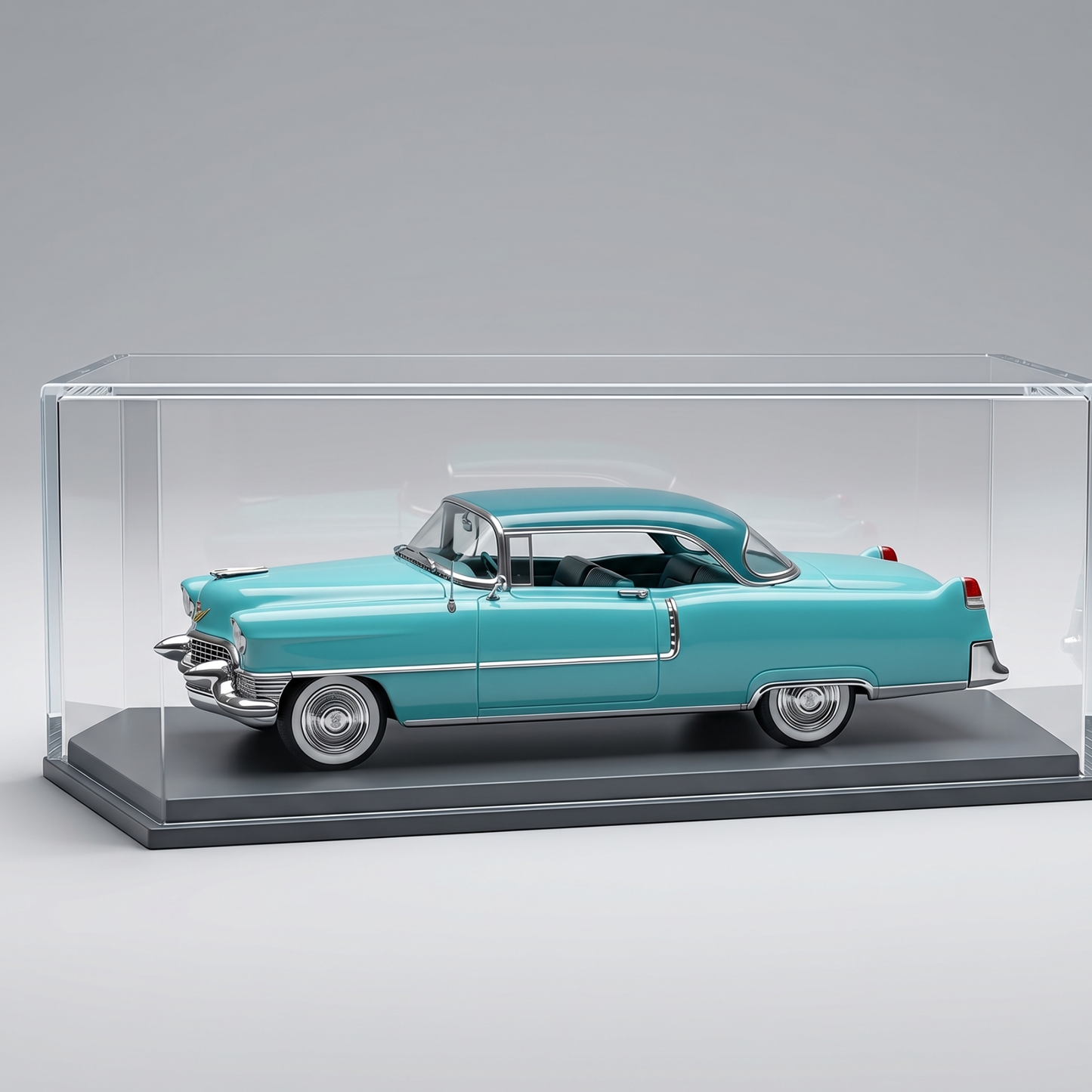 1955 CADILLAC COUPE DEVILLE LIGHT BLUE