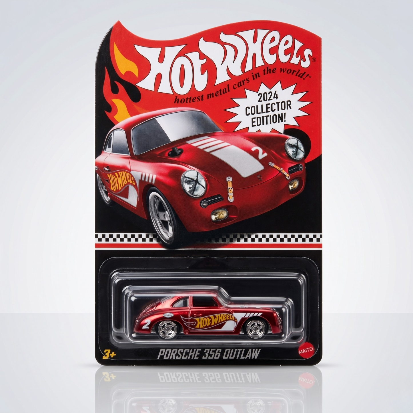 Hot Wheels RLC Porsche 356 Outlaw 2024 Collector Edition Metallic RED