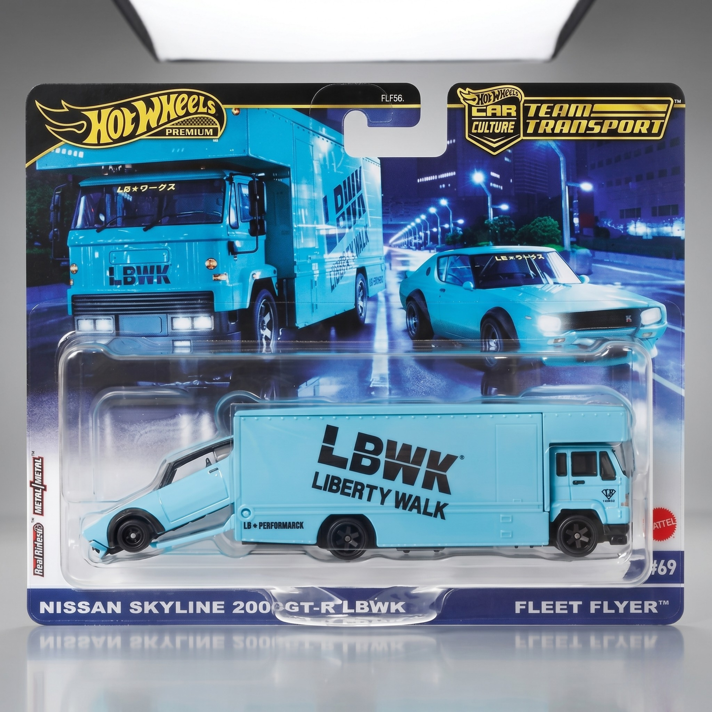 Hot Wheels TEAM Transport Nissan Skyline 2000gtr LBWK
