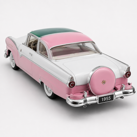 1955 FORD CROWN VICTORIA PINK WHITE
