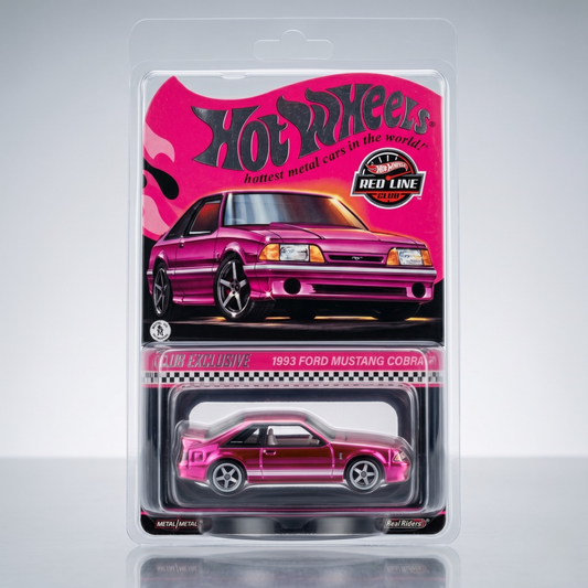 Hot Wheels RLC CLUB 1993 FORD Mustang Cobra R PINK Edition