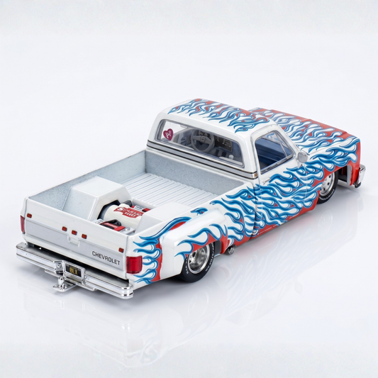 CHEVROLET SILVERADO DUALLY ON FIRE V2