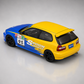 Time Micro Civic Spoon Yellow Blue Limited Edition 1:64 Scale Diecast Model Car