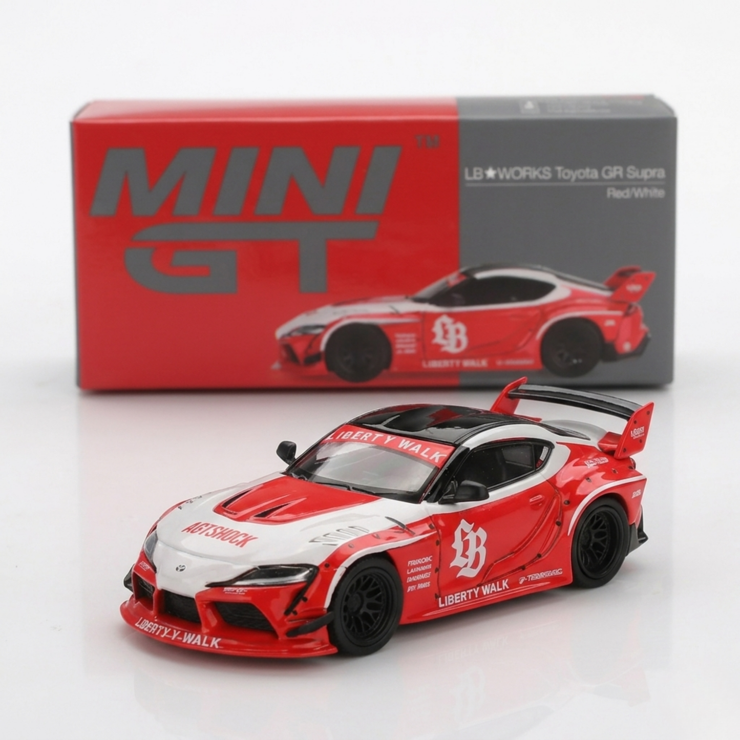 LB WORKS TOYOTA GR SUPRA RED WHITE