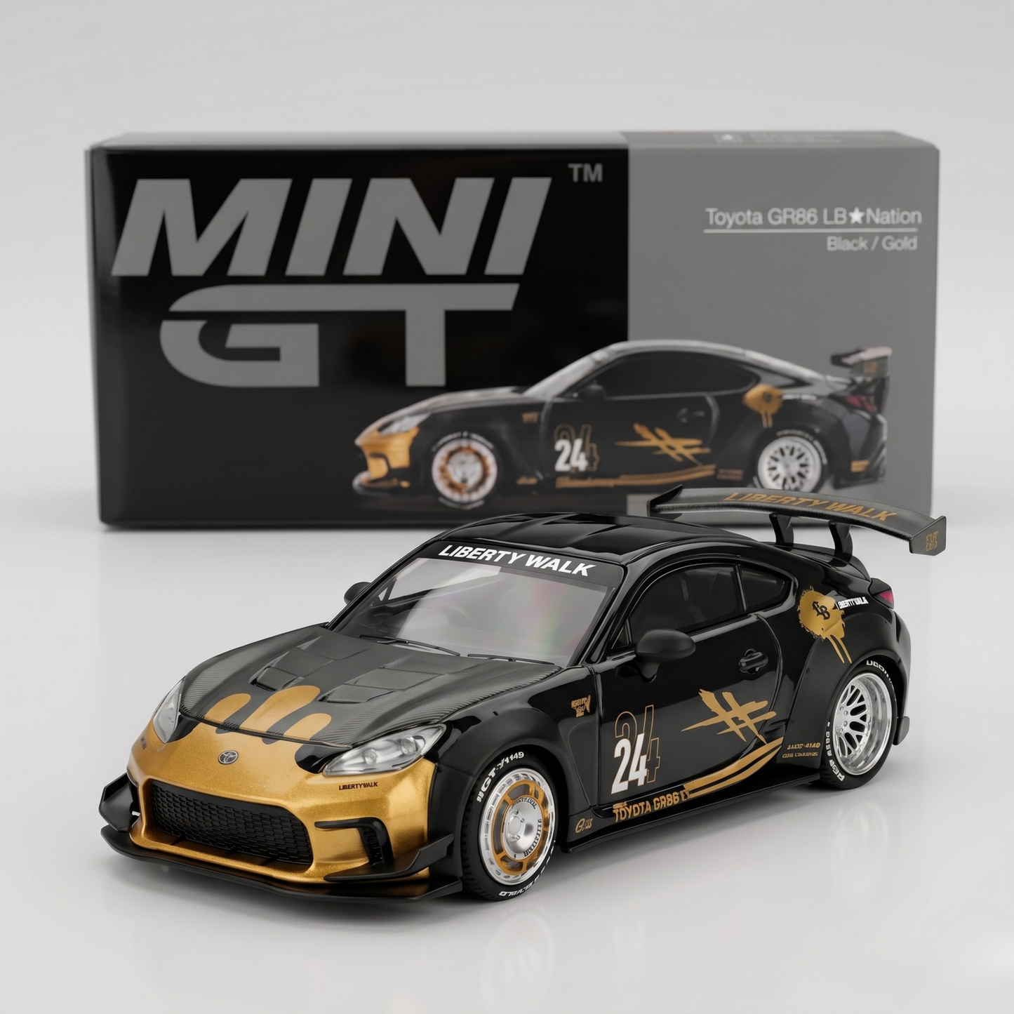 TOYOTA GR86 LB NATION BLACK GOLD
