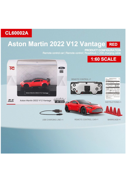 Aston Martin 2022 V12 Vantage 1:60 Scale Remote Control (RC)