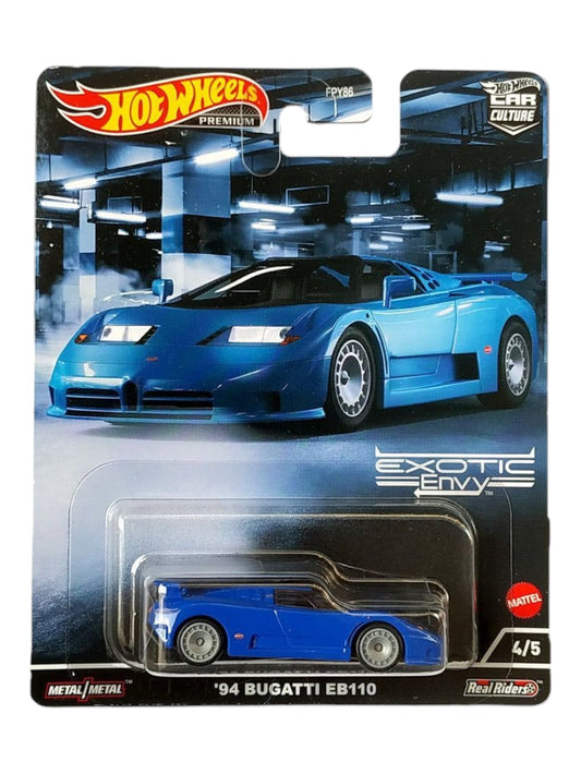 HotWheels Exotic Envy ’94 Bugatti EB110 Premium 1:64 Scale